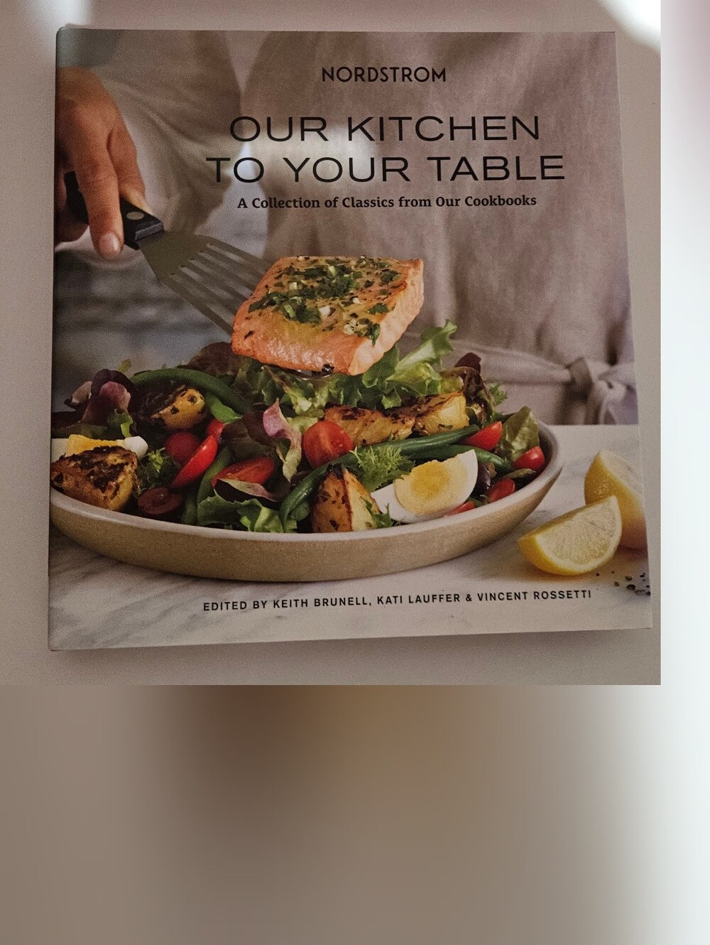 Nordstrom Cookbook — White Cover with Colorful Food Photo